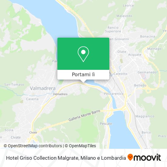 Mappa Hotel Griso Collection Malgrate