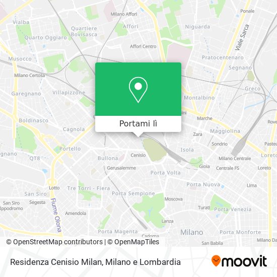 Mappa Residenza Cenisio Milan