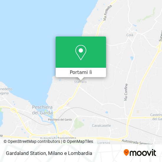 Mappa Gardaland Station