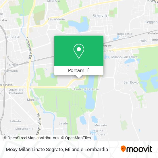 Mappa Moxy Milan Linate Segrate