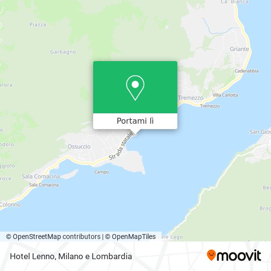 Mappa Hotel Lenno