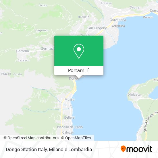 Mappa Dongo Station Italy