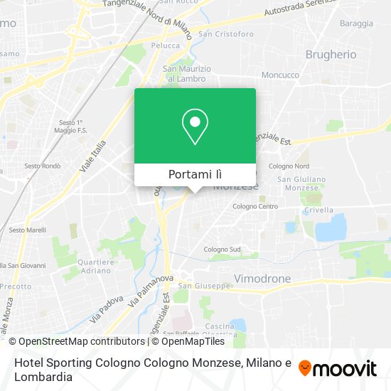 Mappa Hotel Sporting Cologno Cologno Monzese