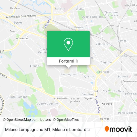 Mappa Milano Lampugnano M1