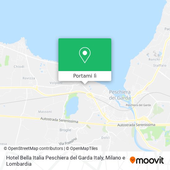 Mappa Hotel Bella Italia Peschiera del Garda Italy