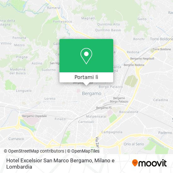 Mappa Hotel Excelsior San Marco Bergamo