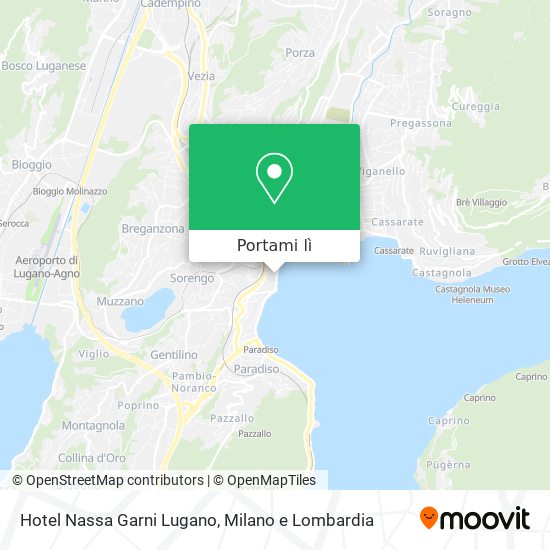 Mappa Hotel Nassa Garni Lugano