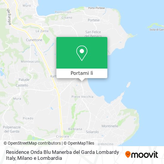 Mappa Residence Onda Blu Manerba del Garda Lombardy Italy