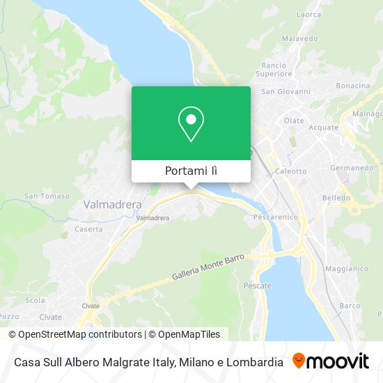 Mappa Casa Sull Albero Malgrate Italy