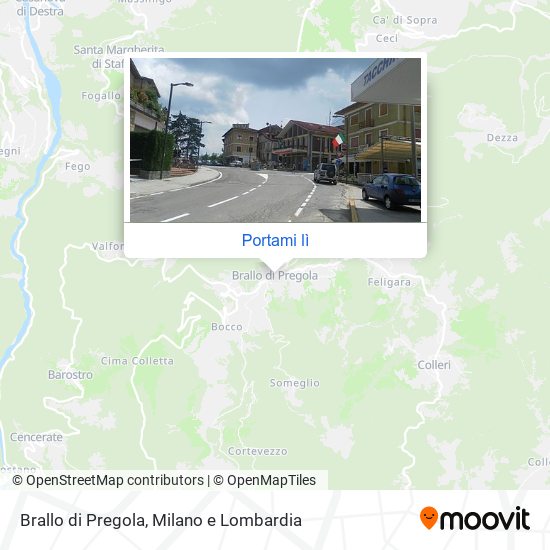 Mappa Brallo di Pregola