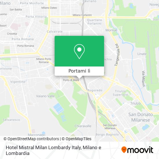 Mappa Hotel Mistral Milan Lombardy Italy