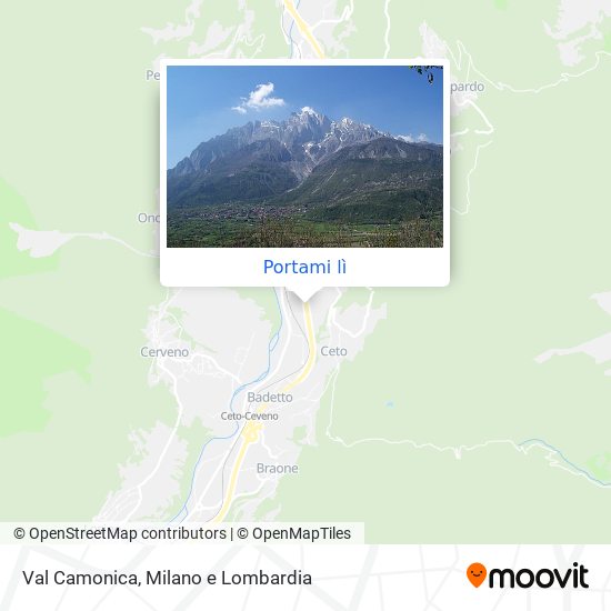 Mappa Val Camonica