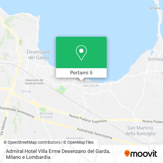 Mappa Admiral Hotel Villa Erme Desenzano del Garda