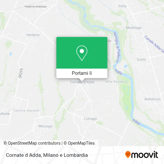 Mappa Cornate d Adda
