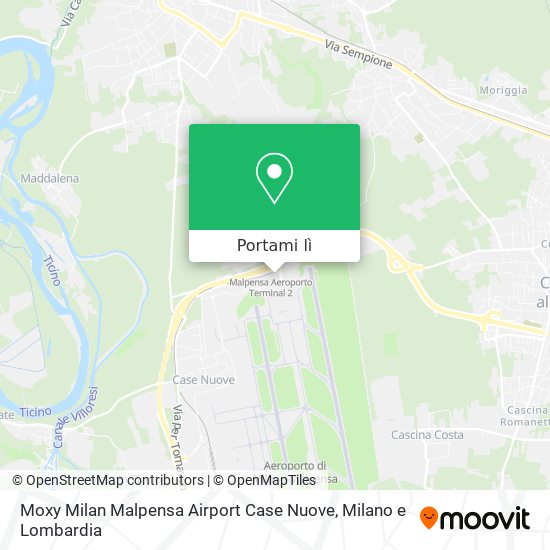 Mappa Moxy Milan Malpensa Airport Case Nuove