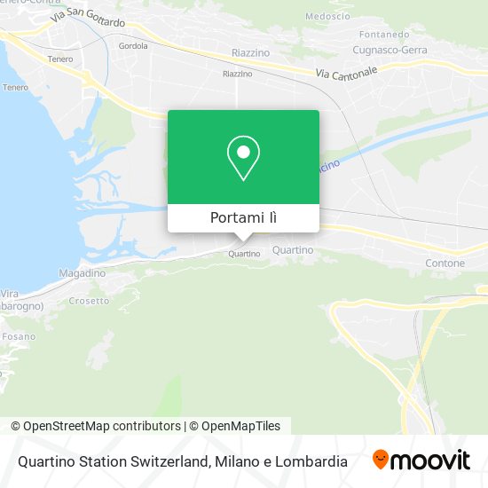 Mappa Quartino Station Switzerland