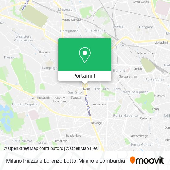 Mappa Milano Piazzale Lorenzo Lotto