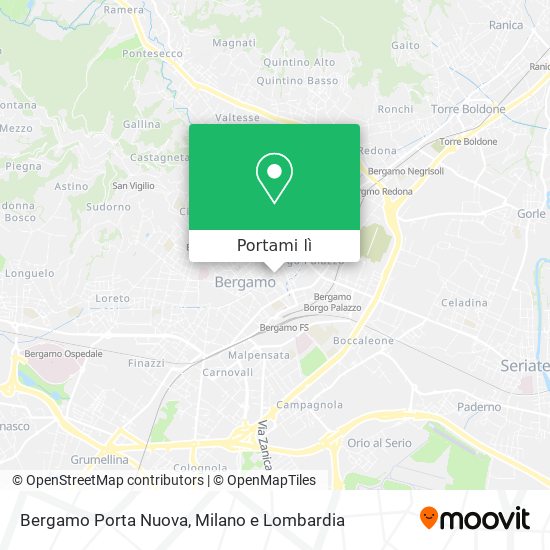Mappa Bergamo Porta Nuova
