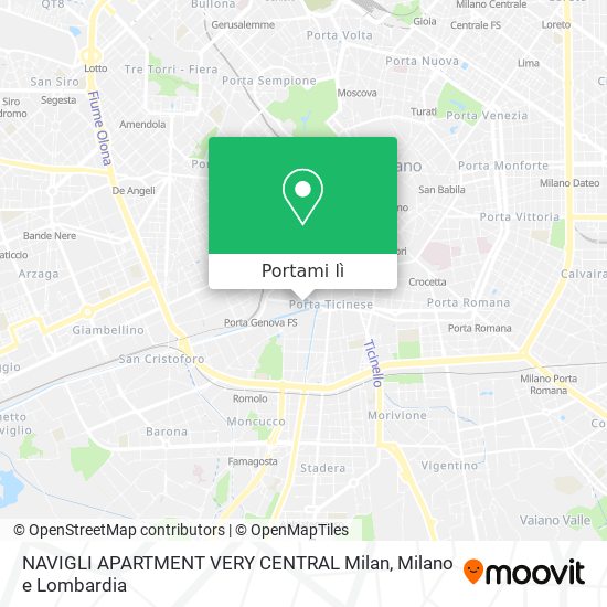 Mappa NAVIGLI APARTMENT VERY CENTRAL Milan