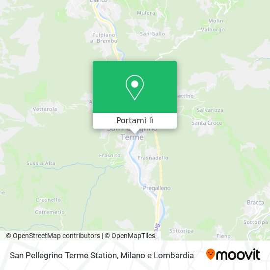 Mappa San Pellegrino Terme Station