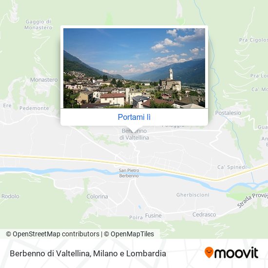 Mappa Berbenno di Valtellina