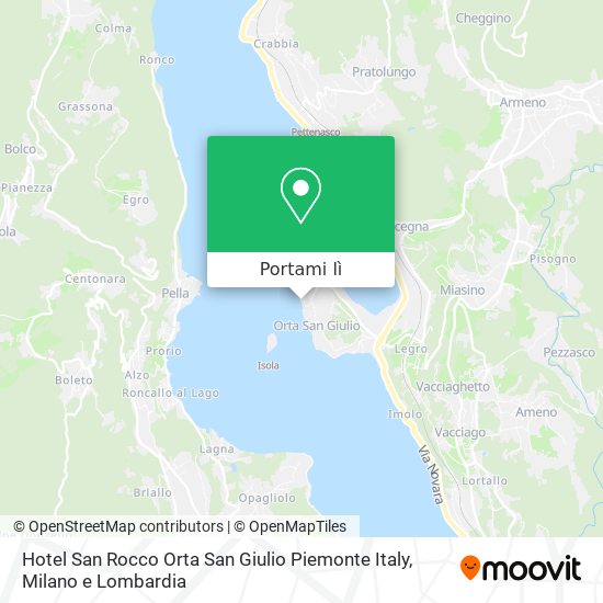 Mappa Hotel San Rocco Orta San Giulio Piemonte Italy