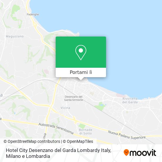 Mappa Hotel City Desenzano del Garda Lombardy Italy