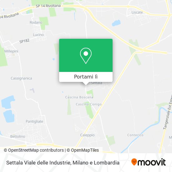 Mappa Settala Viale delle Industrie