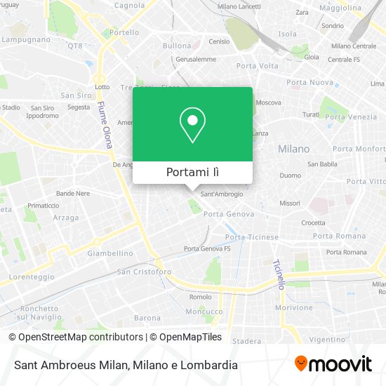 Mappa Sant Ambroeus Milan