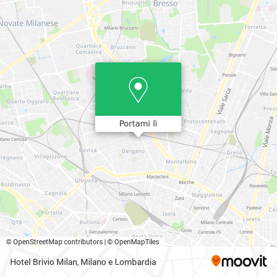 Mappa Hotel Brivio Milan