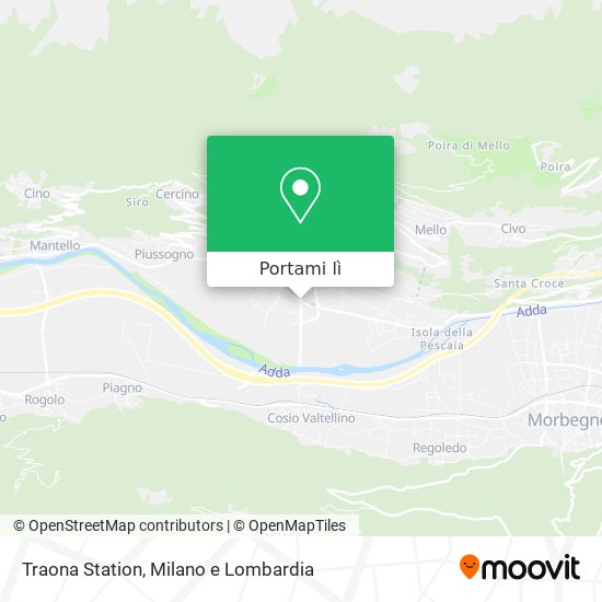 Mappa Traona Station