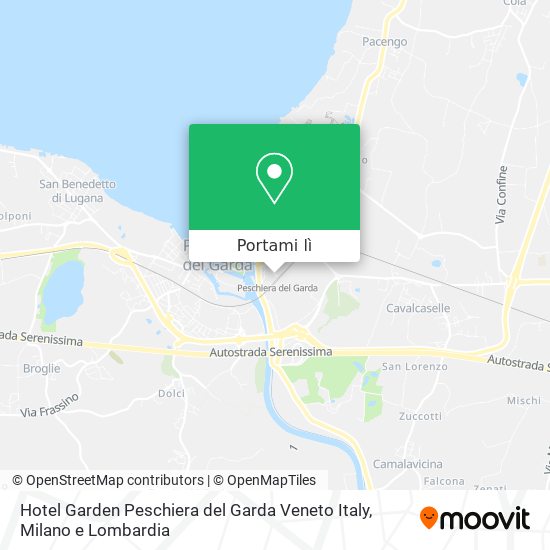 Mappa Hotel Garden Peschiera del Garda Veneto Italy