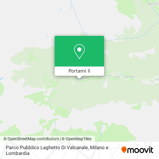 Mappa Parco Pubblico Laghetto Di Valcanale