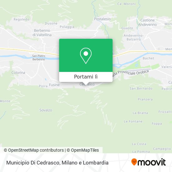 Mappa Municipio Di Cedrasco