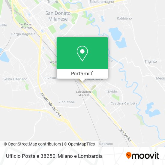 Mappa Ufficio Postale 38250