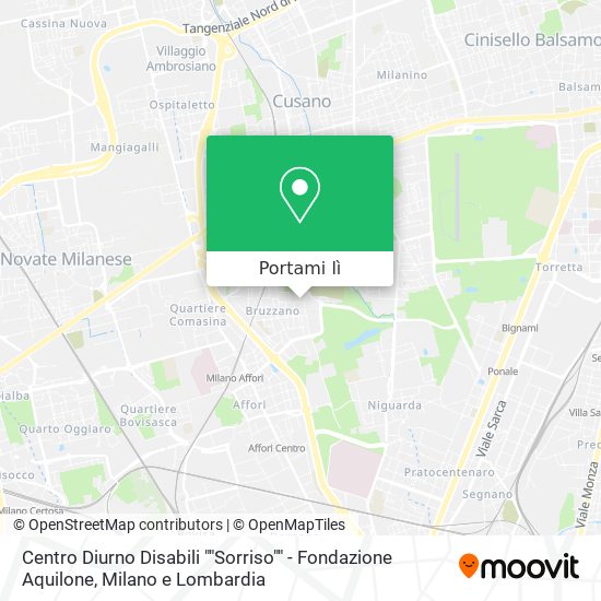 Mappa Centro Diurno Disabili ""Sorriso"" - Fondazione Aquilone
