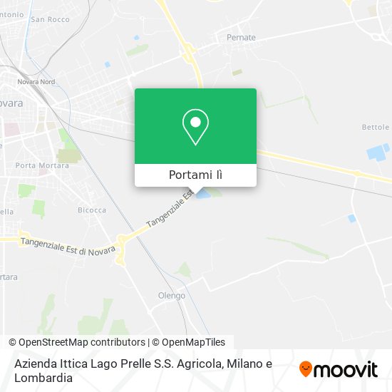 Mappa Azienda Ittica Lago Prelle S.S. Agricola