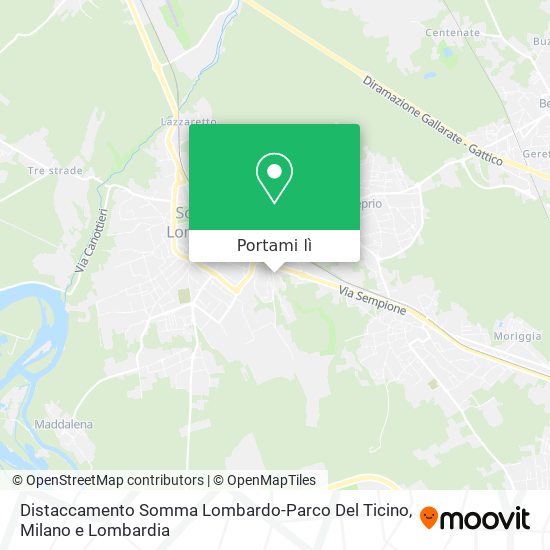Mappa Distaccamento Somma Lombardo-Parco Del Ticino