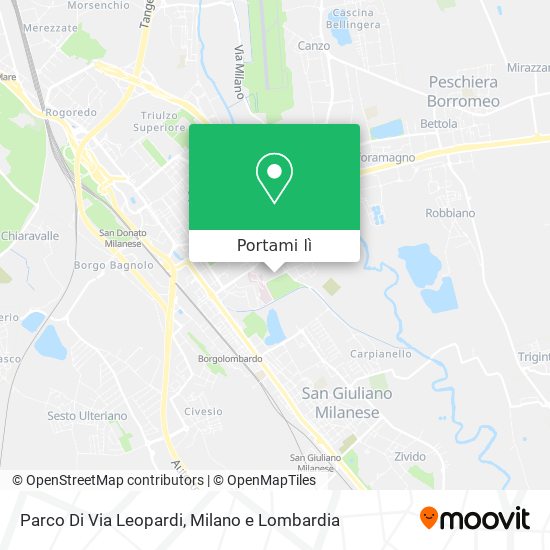 Mappa Parco Di Via Leopardi