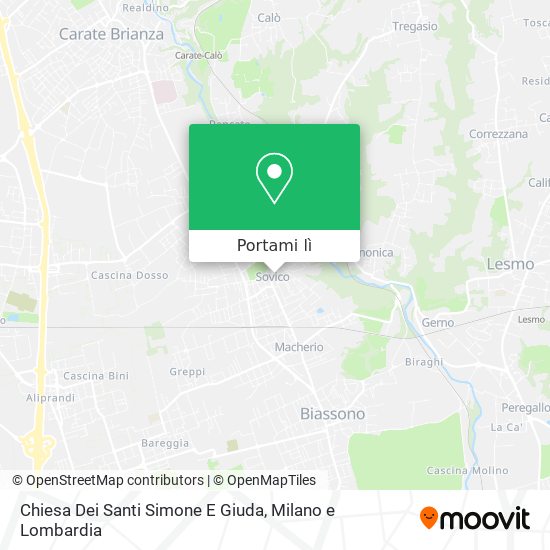 Mappa Chiesa Dei Santi Simone E Giuda