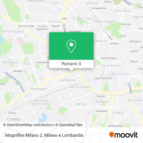 Mappa Magniflex Milano 2