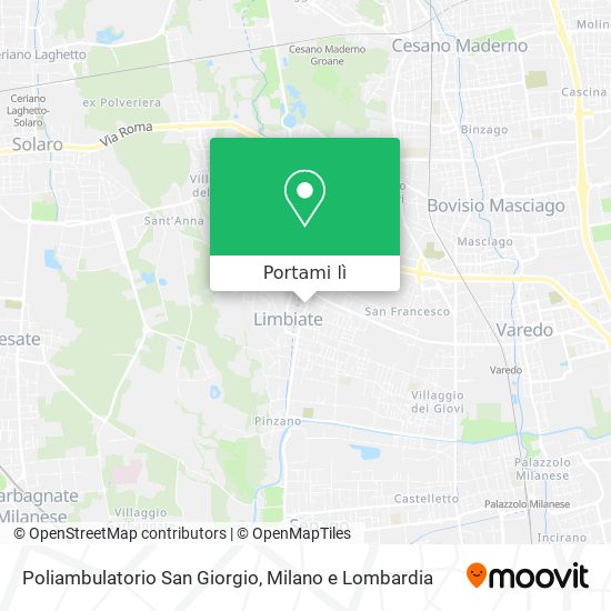 Mappa Poliambulatorio San Giorgio