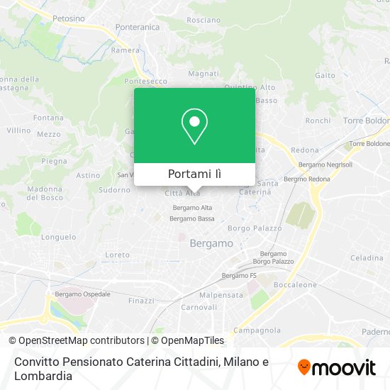 Mappa Convitto Pensionato Caterina Cittadini