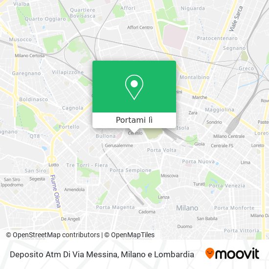 Mappa Deposito Atm Di Via Messina