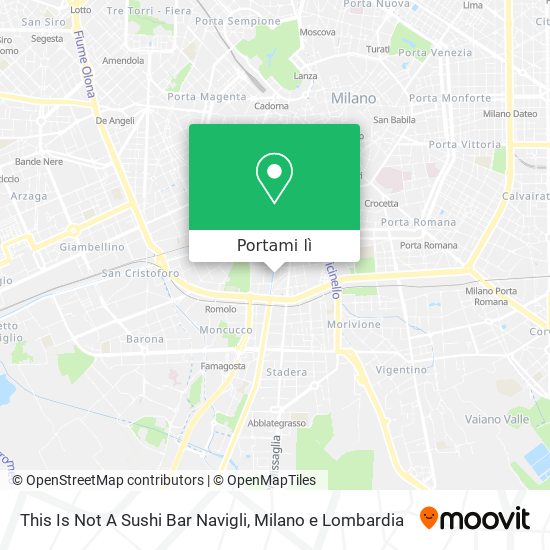 Mappa This Is Not A Sushi Bar Navigli