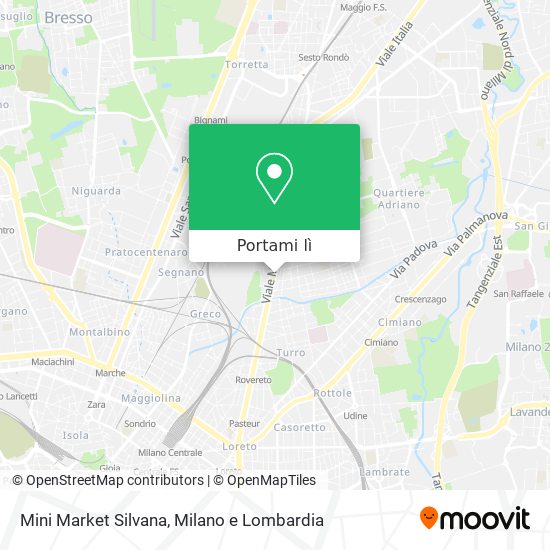 Mappa Mini Market Silvana