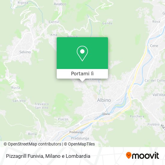 Mappa Pizzagrill Funivia
