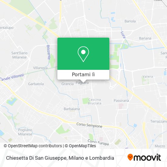 Mappa Chiesetta Di San Giuseppe