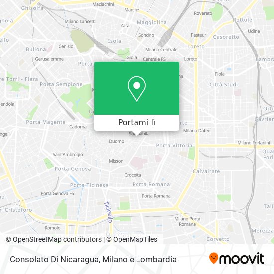 Mappa Consolato Di Nicaragua