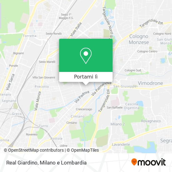 Mappa Real Giardino